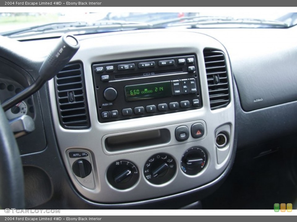 Ebony Black Interior Controls for the 2004 Ford Escape Limited 4WD #51194689