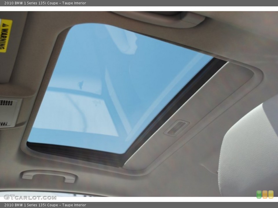 Taupe Interior Sunroof for the 2010 BMW 1 Series 135i Coupe #51194992