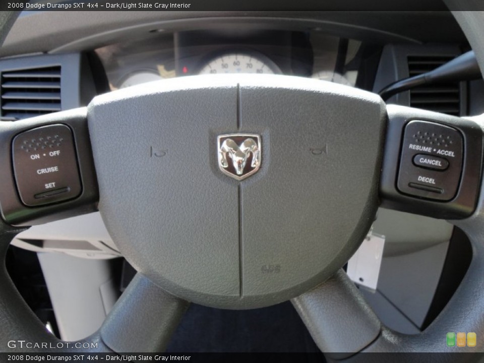 Dark/Light Slate Gray Interior Controls for the 2008 Dodge Durango SXT 4x4 #51198157