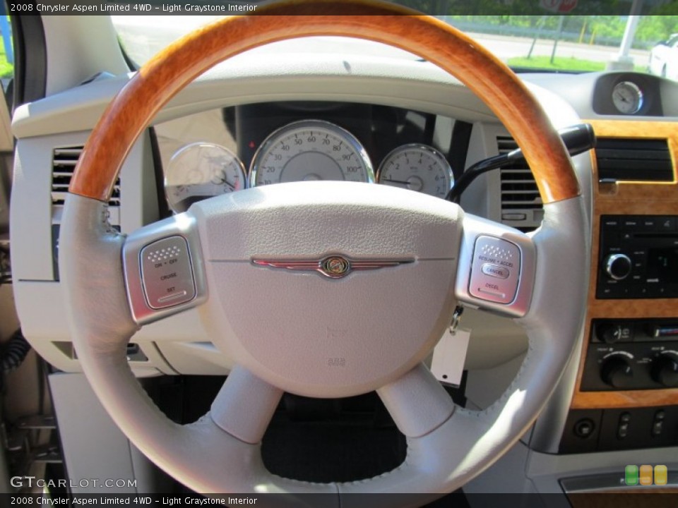 Light Graystone Interior Steering Wheel for the 2008 Chrysler Aspen Limited 4WD #51200480