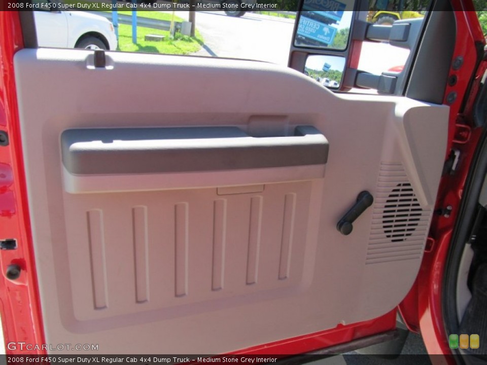 Medium Stone Grey Interior Door Panel for the 2008 Ford F450 Super Duty XL Regular Cab 4x4 Dump Truck #51200660