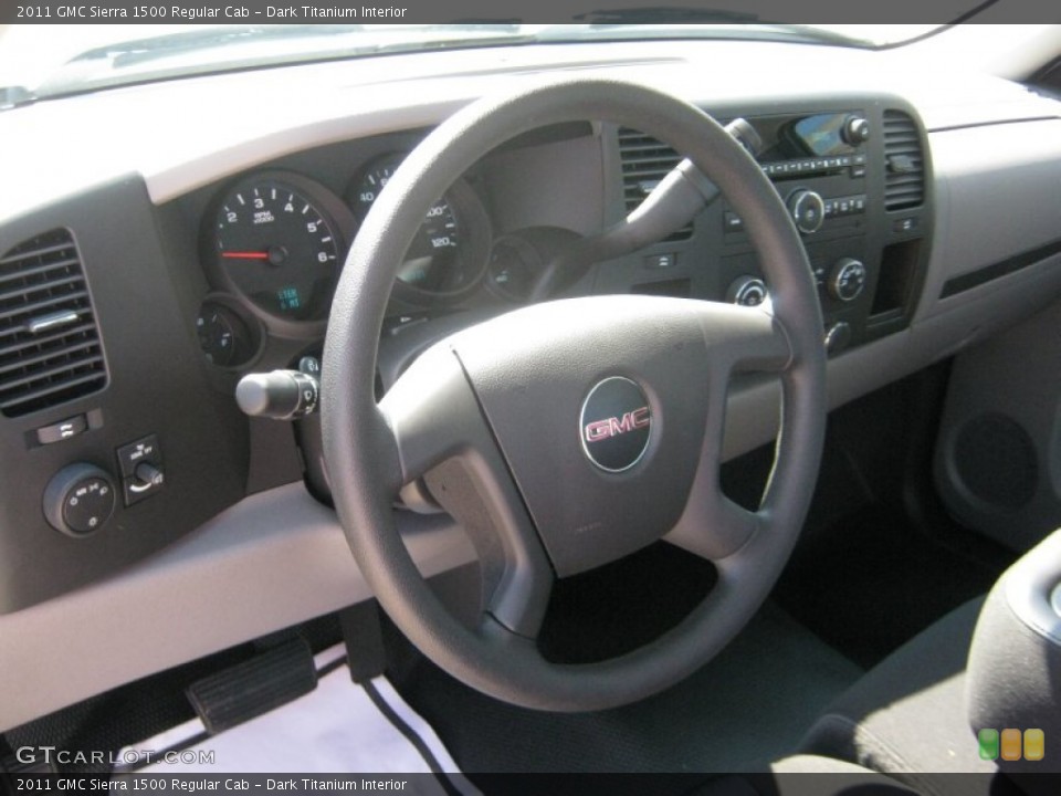 Dark Titanium Interior Steering Wheel for the 2011 GMC Sierra 1500 Regular Cab #51201008