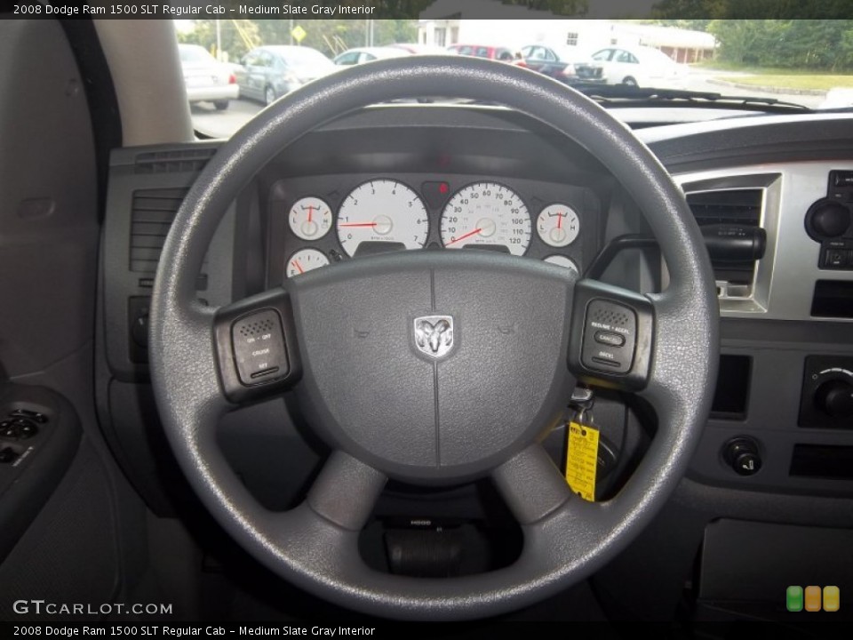 Medium Slate Gray Interior Steering Wheel for the 2008 Dodge Ram 1500 SLT Regular Cab #51201872