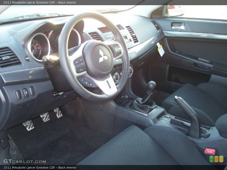 Black Interior Photo for the 2011 Mitsubishi Lancer Evolution GSR #51205721