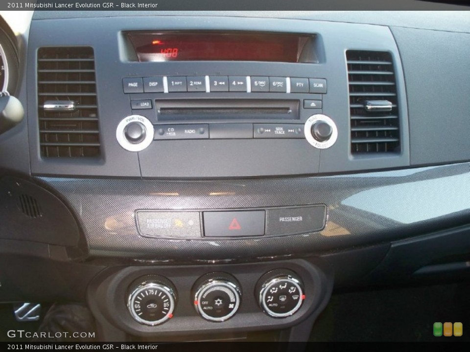 Black Interior Controls for the 2011 Mitsubishi Lancer Evolution GSR #51205865