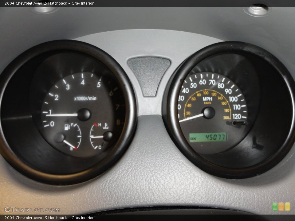 Gray Interior Gauges for the 2004 Chevrolet Aveo LS Hatchback #51206813