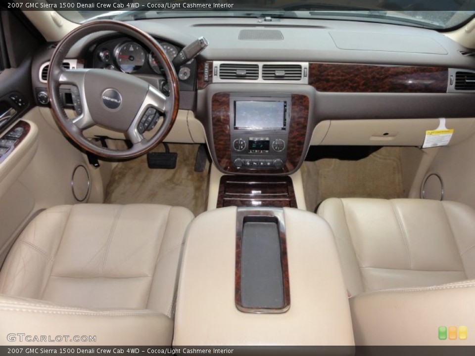 Cocoa/Light Cashmere Interior Dashboard for the 2007 GMC Sierra 1500 Denali Crew Cab 4WD #51207941