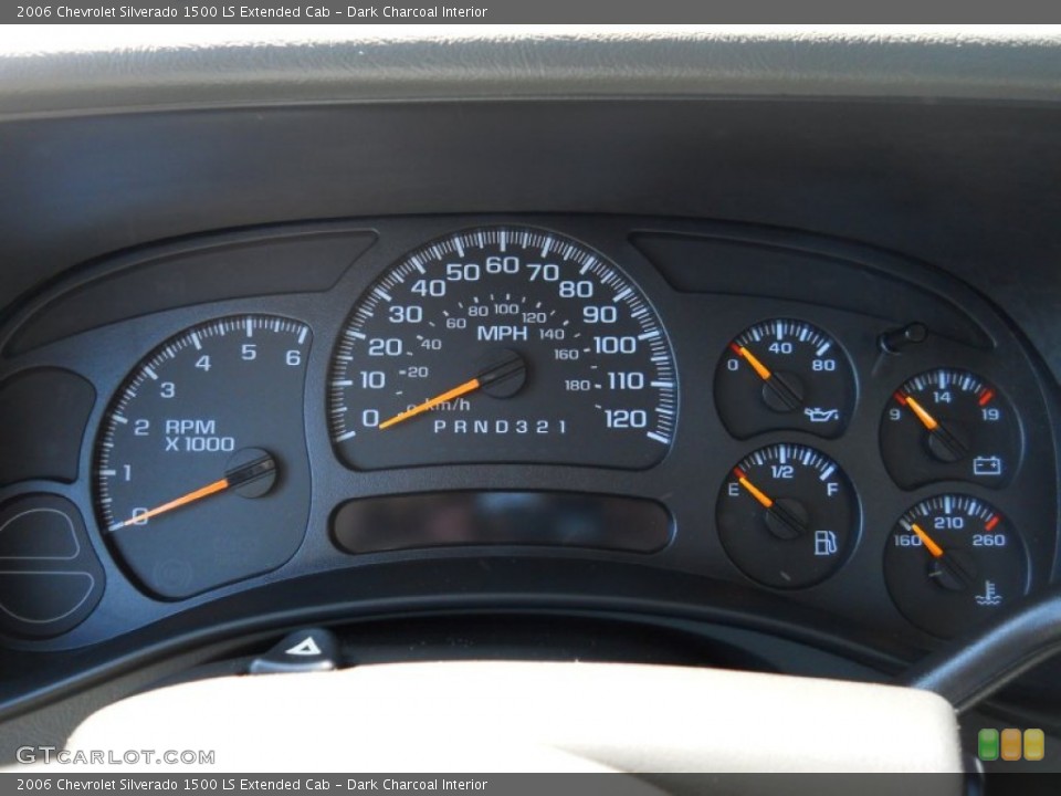 Dark Charcoal Interior Gauges for the 2006 Chevrolet Silverado 1500 LS Extended Cab #51210650