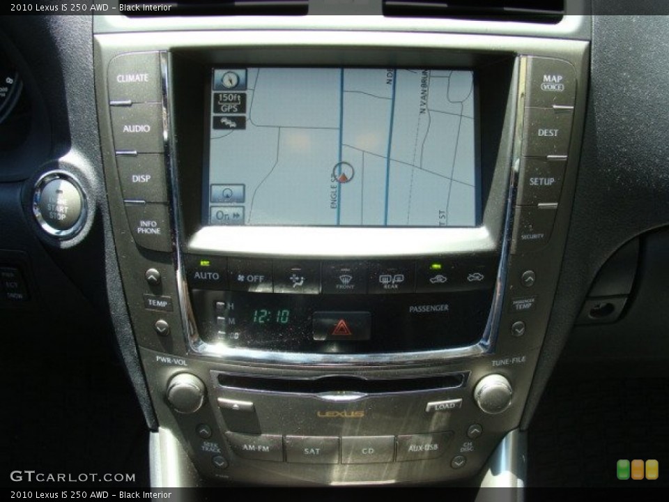 Black Interior Controls for the 2010 Lexus IS 250 AWD #51211037