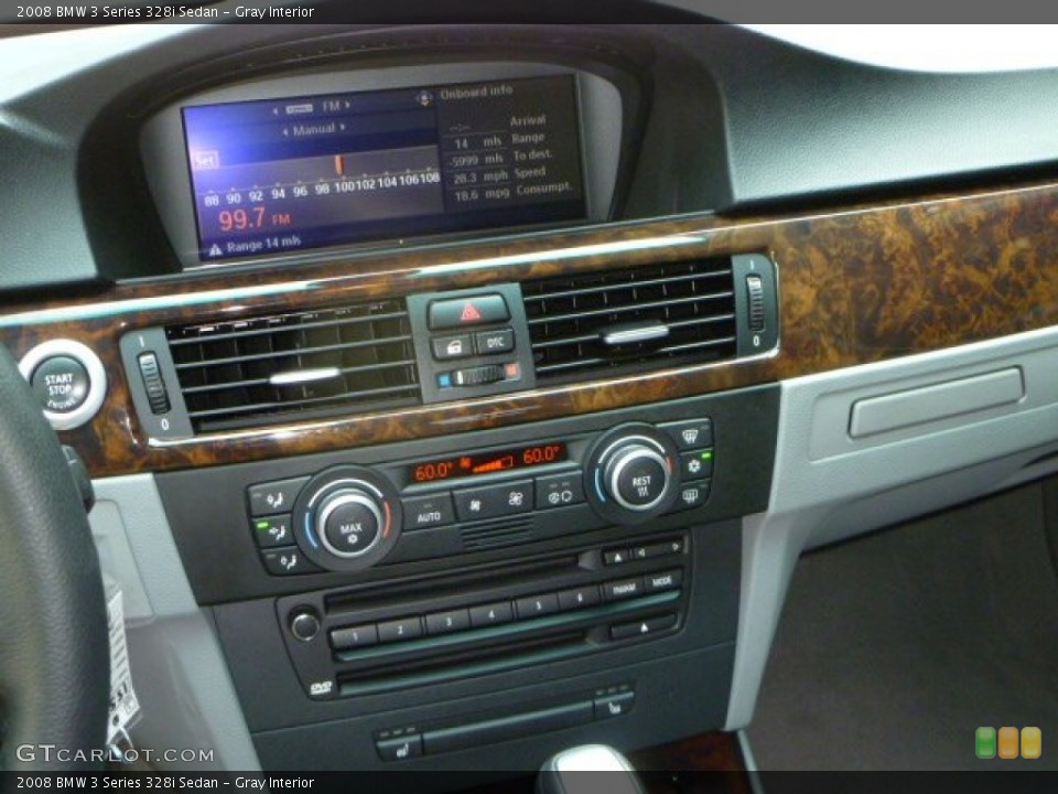 Gray Interior Controls for the 2008 BMW 3 Series 328i Sedan #51214196