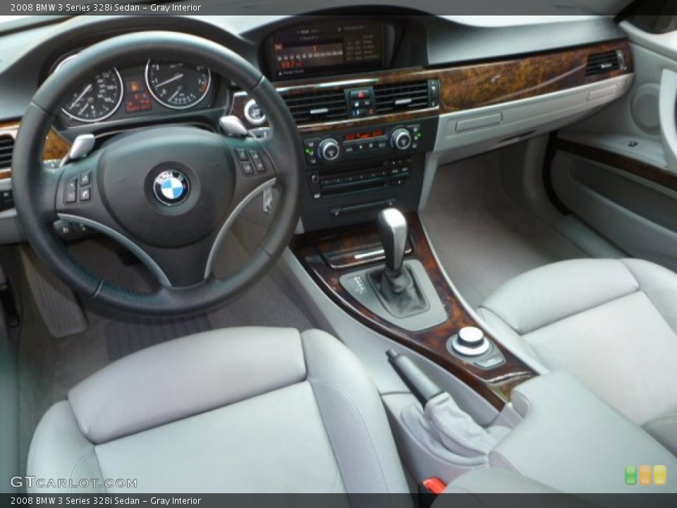 Gray Interior Prime Interior for the 2008 BMW 3 Series 328i Sedan #51214256