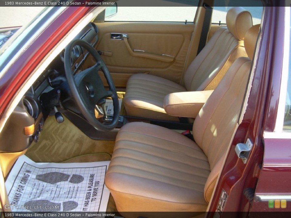 Palomino Interior Photo for the 1983 Mercedes-Benz E Class 240 D Sedan #51214589