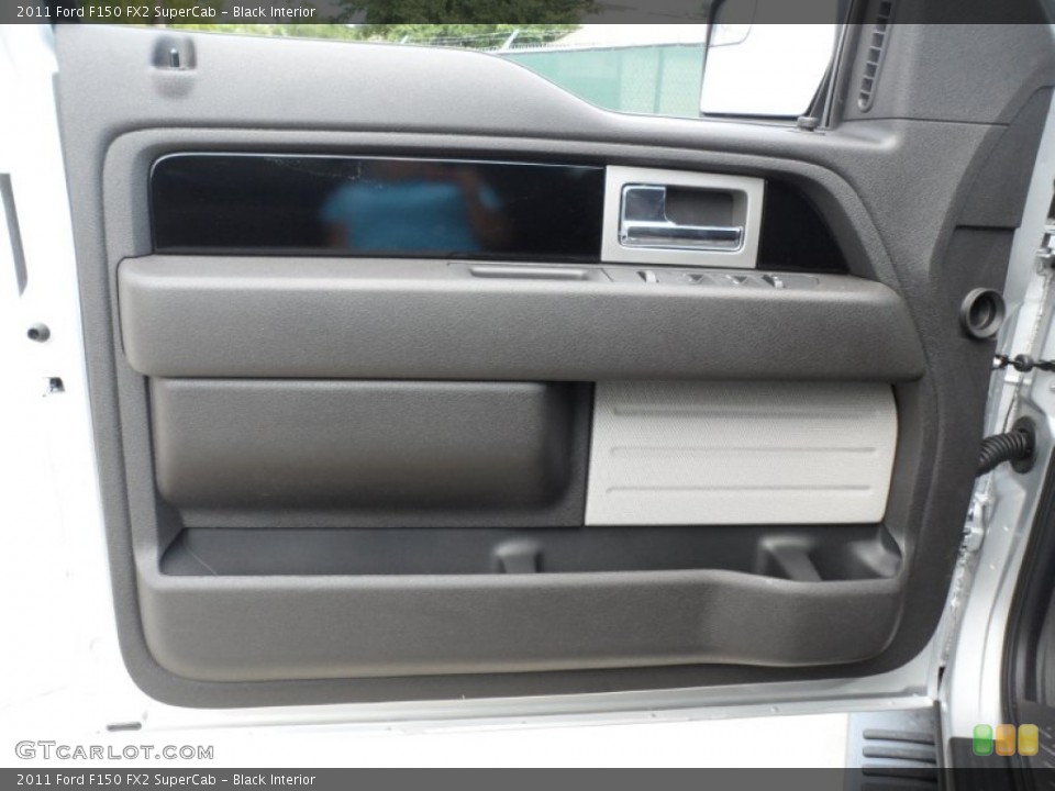Black Interior Door Panel for the 2011 Ford F150 FX2 SuperCab #51214865