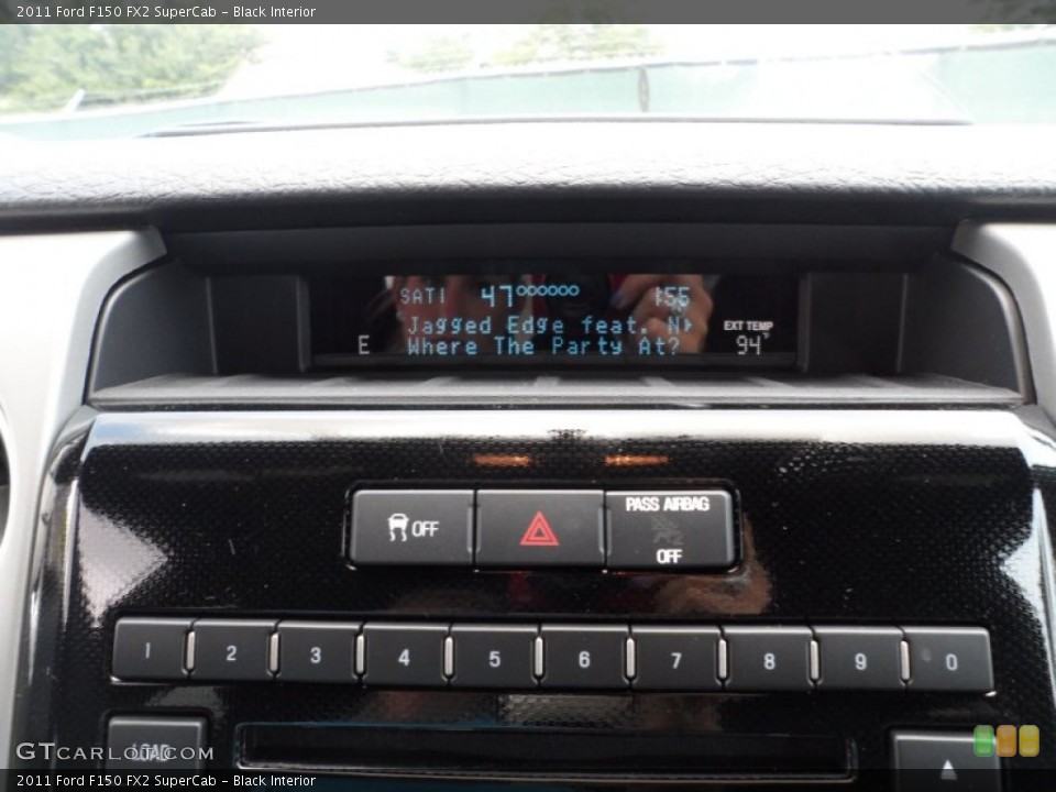 Black Interior Controls for the 2011 Ford F150 FX2 SuperCab #51214961