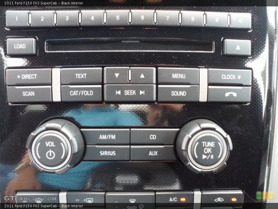 Black Interior Controls for the 2011 Ford F150 FX2 SuperCab #51214979
