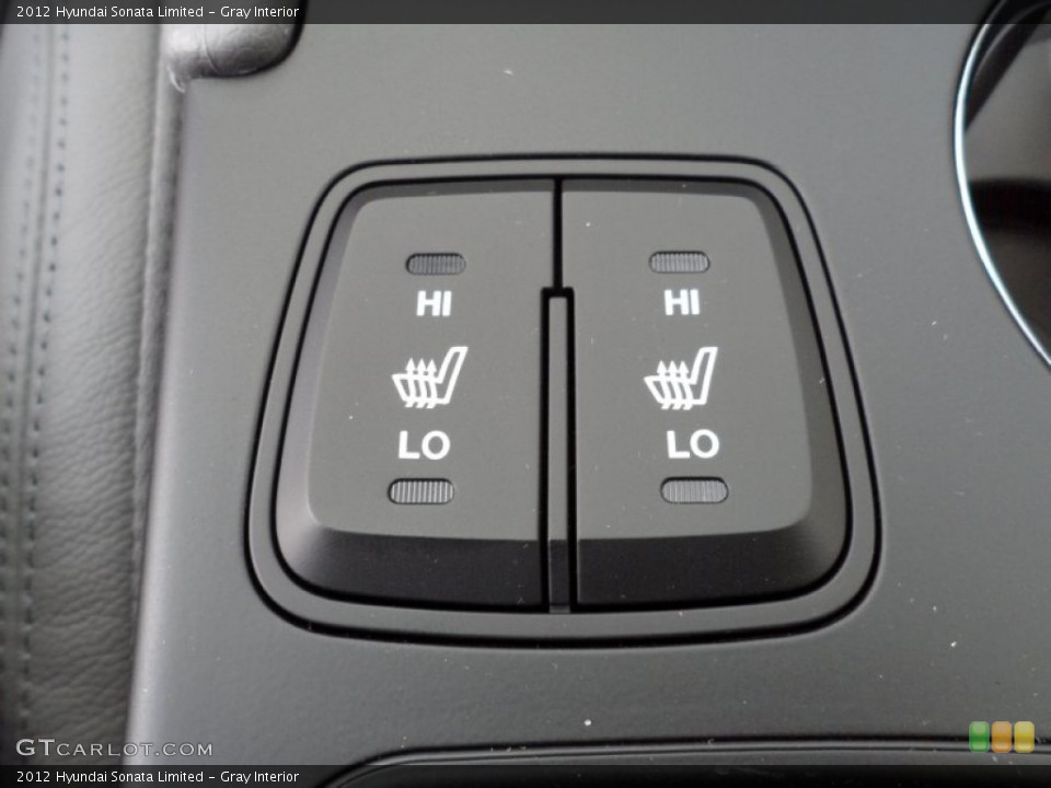 Gray Interior Controls for the 2012 Hyundai Sonata Limited #51217286