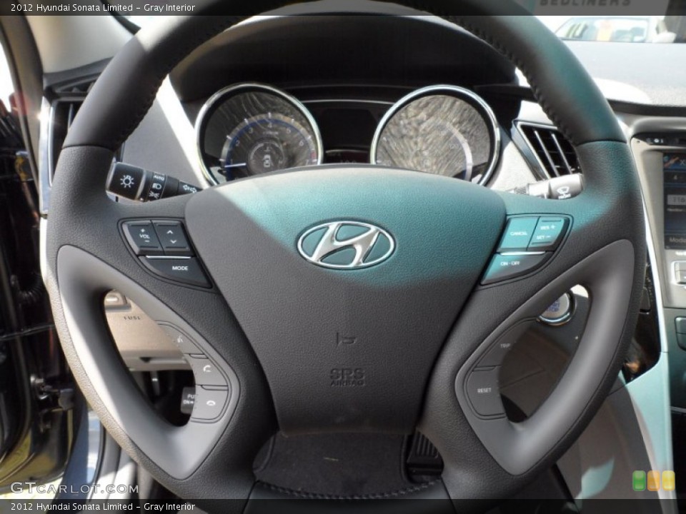 Gray Interior Steering Wheel for the 2012 Hyundai Sonata Limited #51217316