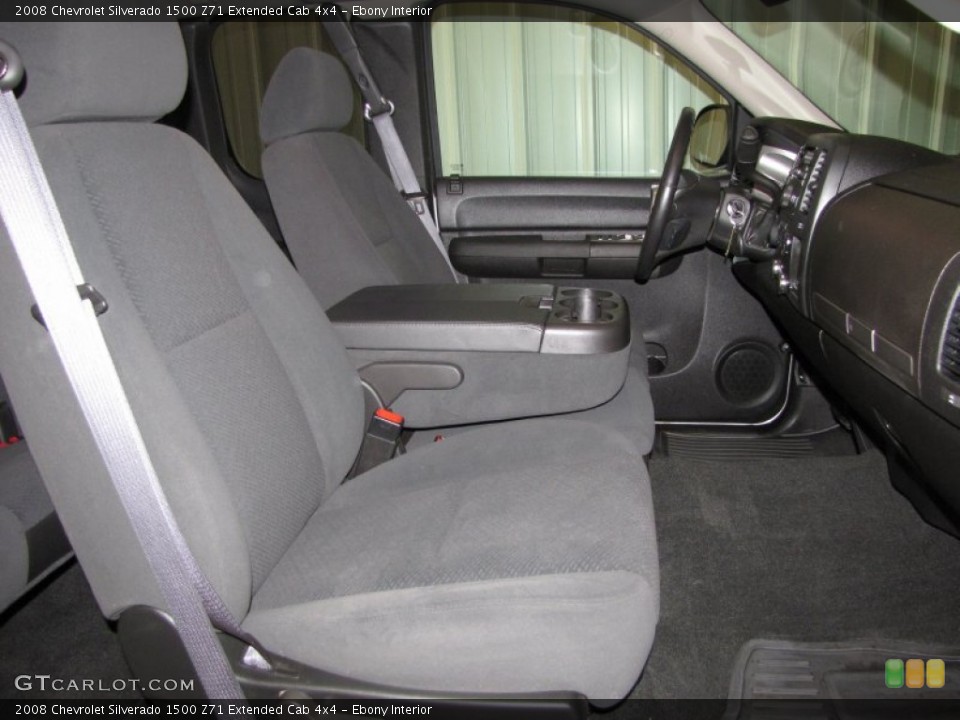 Ebony Interior Photo for the 2008 Chevrolet Silverado 1500 Z71 Extended Cab 4x4 #51218312