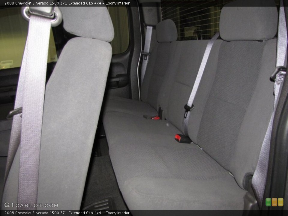 Ebony Interior Photo for the 2008 Chevrolet Silverado 1500 Z71 Extended Cab 4x4 #51218363