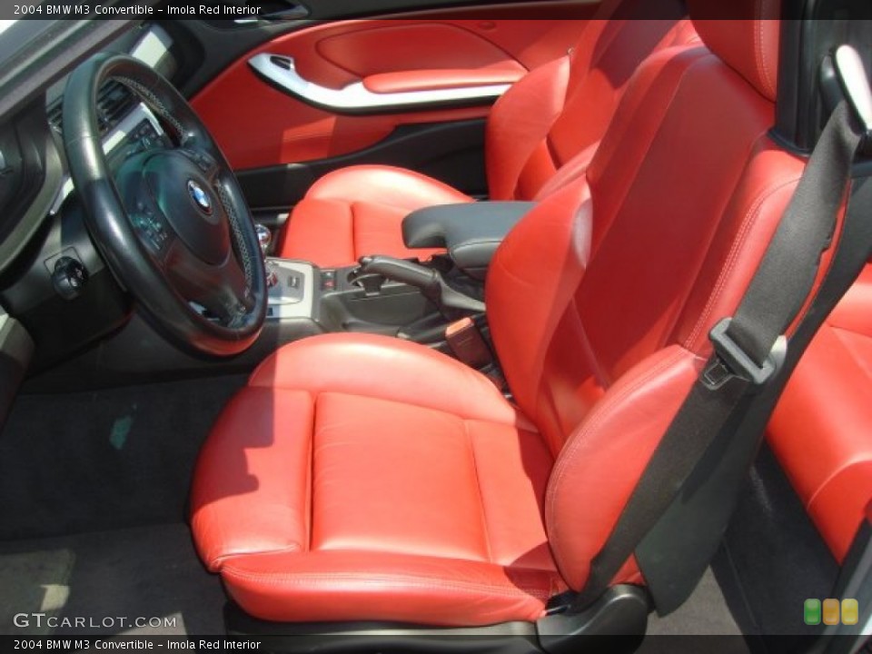 Imola Red Interior Photo for the 2004 BMW M3 Convertible #51219398