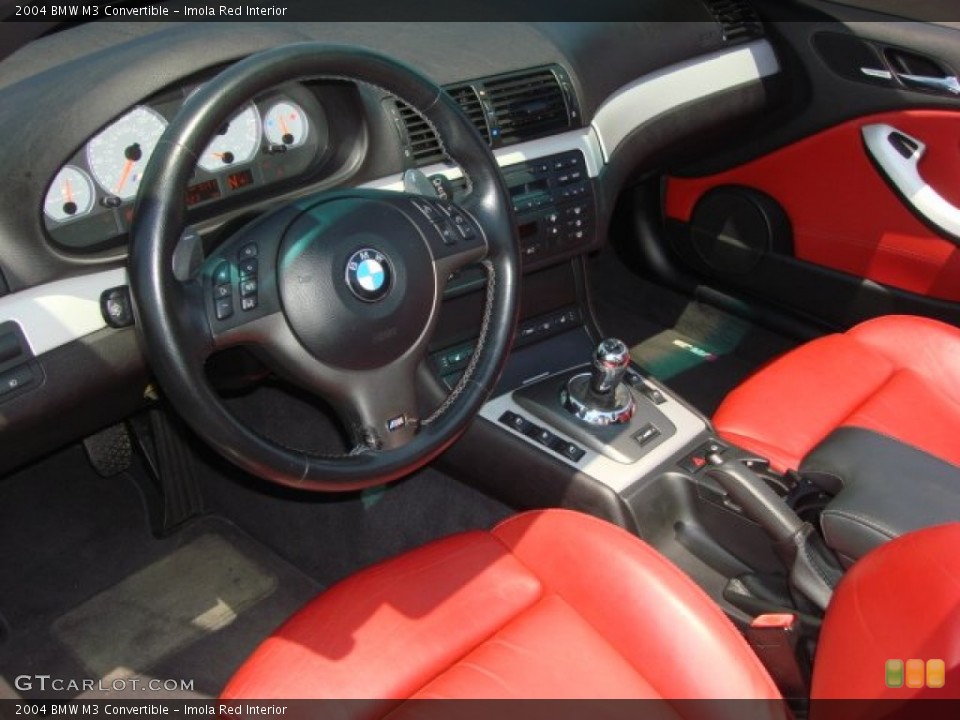Imola Red 2004 BMW M3 Interiors