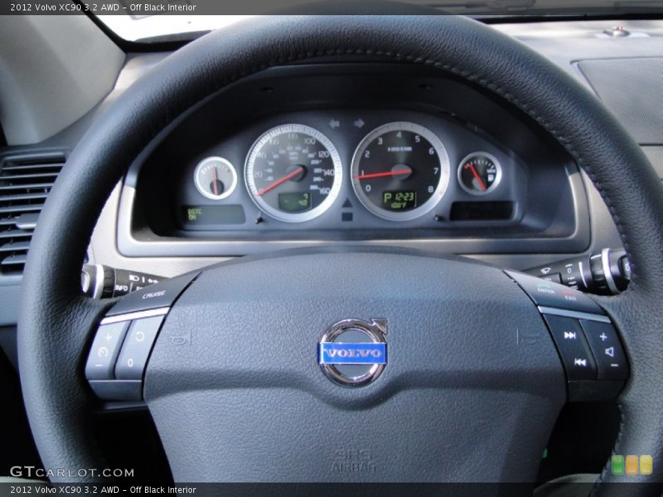 Off Black Interior Steering Wheel for the 2012 Volvo XC90 3.2 AWD #51219749