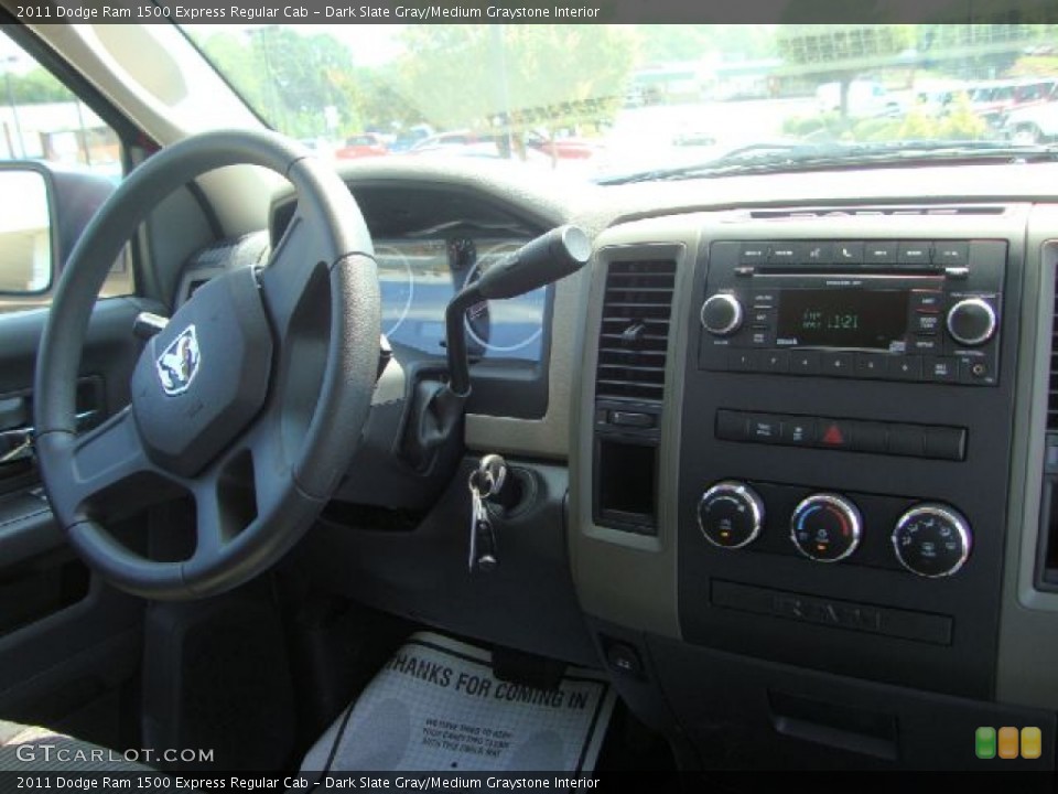 Dark Slate Gray/Medium Graystone Interior Dashboard for the 2011 Dodge Ram 1500 Express Regular Cab #51221270