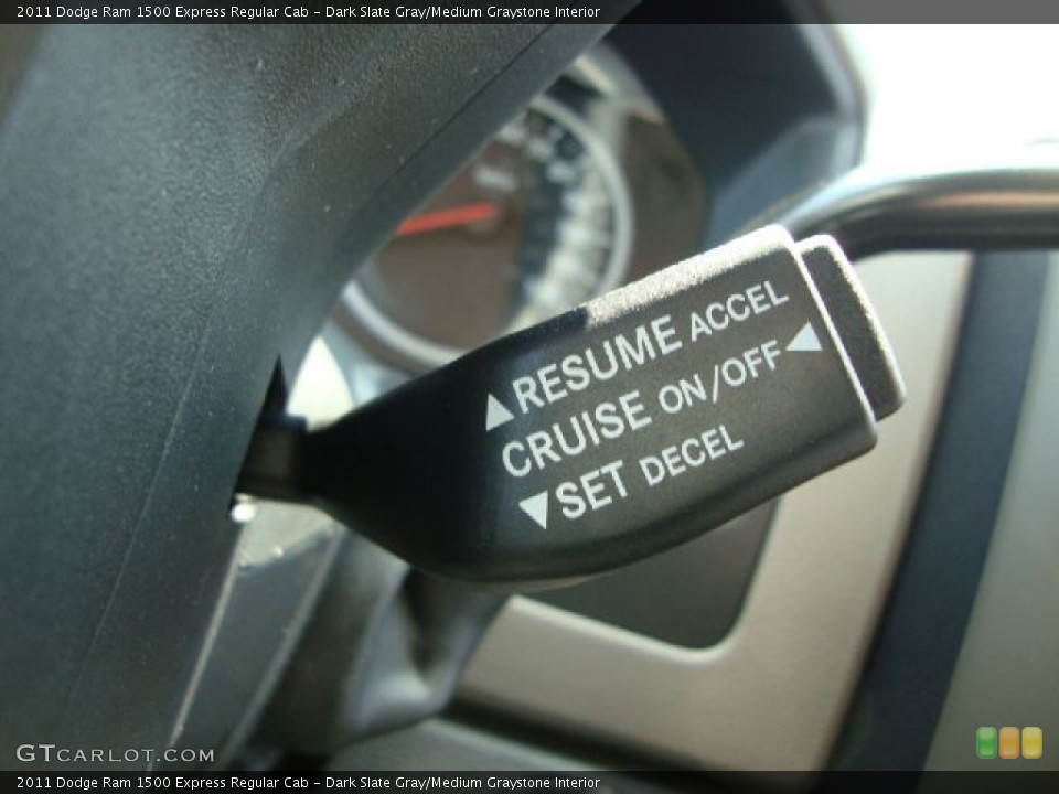 Dark Slate Gray/Medium Graystone Interior Controls for the 2011 Dodge Ram 1500 Express Regular Cab #51221348