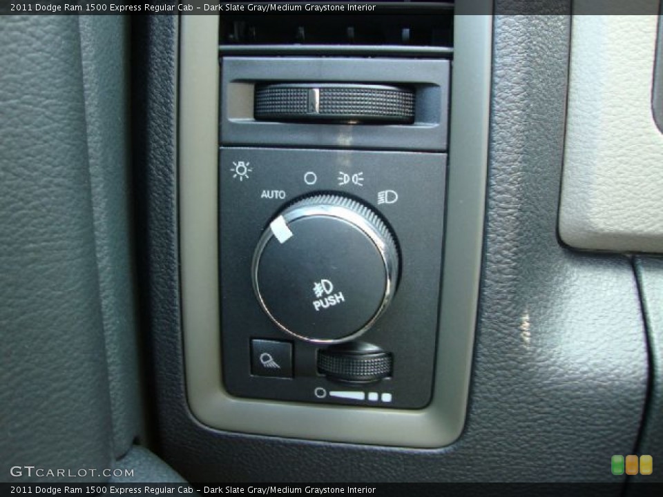 Dark Slate Gray/Medium Graystone Interior Controls for the 2011 Dodge Ram 1500 Express Regular Cab #51221363