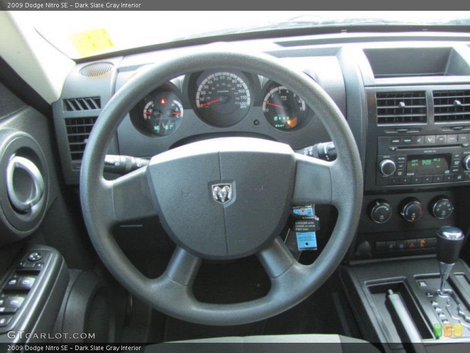 Dark Slate Gray Interior Steering Wheel for the 2009 Dodge Nitro SE #51221396