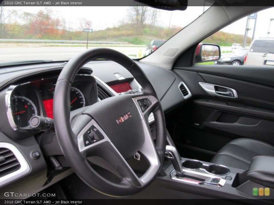 Jet Black Interior Steering Wheel for the 2010 GMC Terrain SLT AWD #51222215