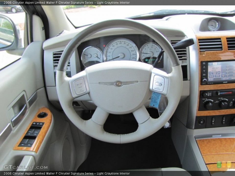 Light Graystone Interior Steering Wheel for the 2008 Chrysler Aspen Limited Walter P Chrysler Signature Series #51222218