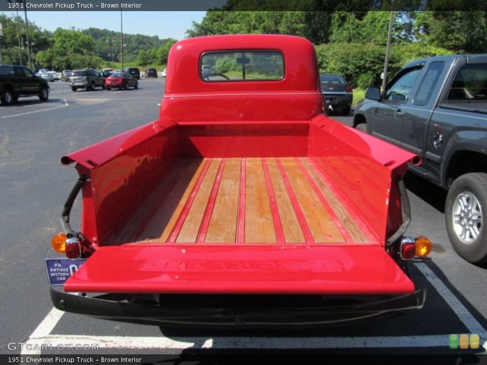 Brown Interior Trunk for the 1951 Chevrolet Pickup Truck #51222770