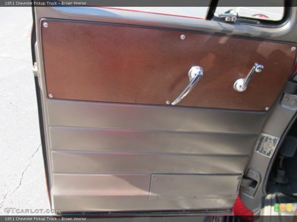 Brown Interior Door Panel for the 1951 Chevrolet Pickup Truck #51222803