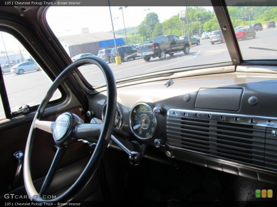 Brown Interior Dashboard for the 1951 Chevrolet Pickup Truck #51222854