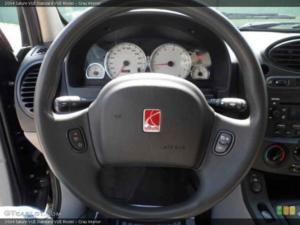 Gray Interior Steering Wheel for the 2004 Saturn VUE  #51222905