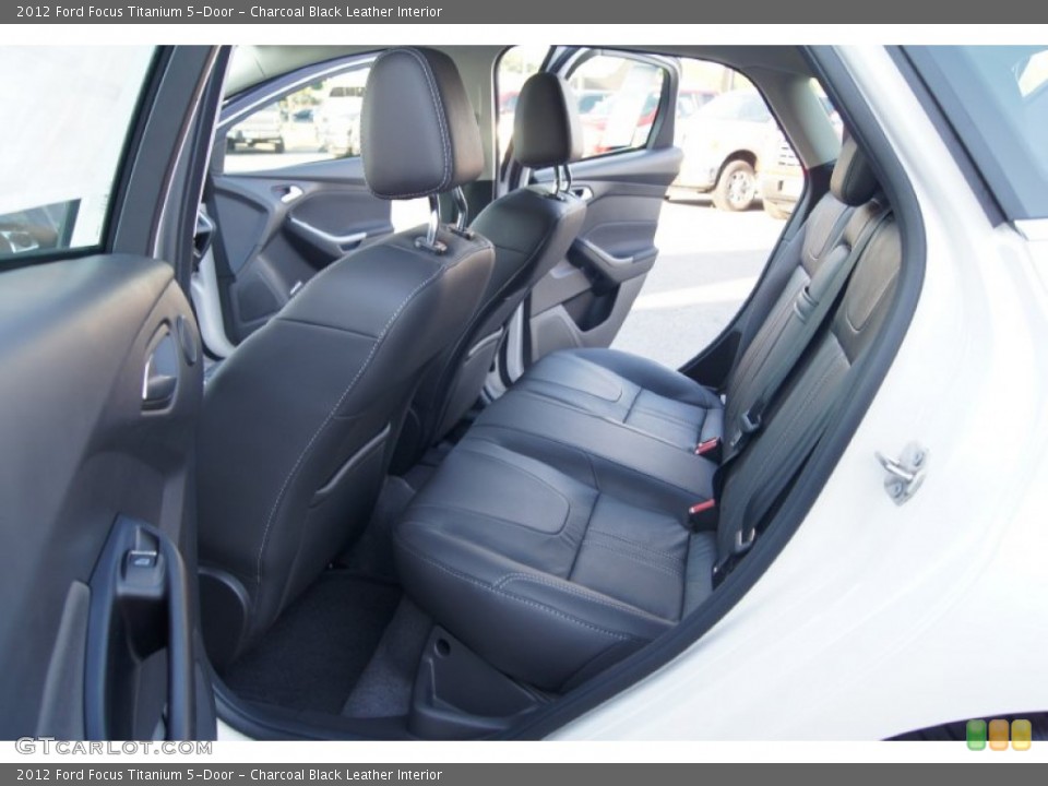 Charcoal Black Leather Interior Photo for the 2012 Ford Focus Titanium 5-Door #51224975