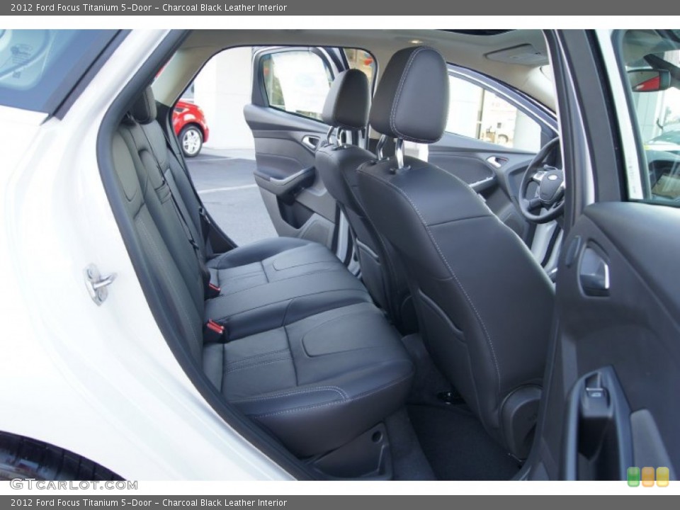 Charcoal Black Leather Interior Photo for the 2012 Ford Focus Titanium 5-Door #51225011