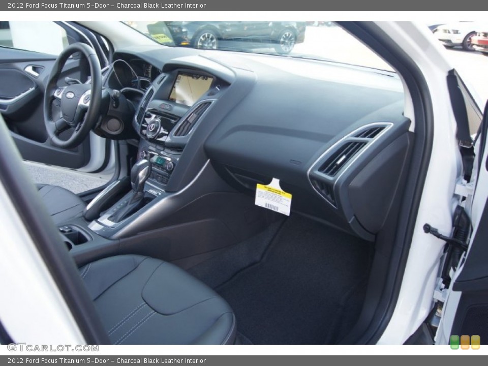 Charcoal Black Leather Interior Dashboard for the 2012 Ford Focus Titanium 5-Door #51225038