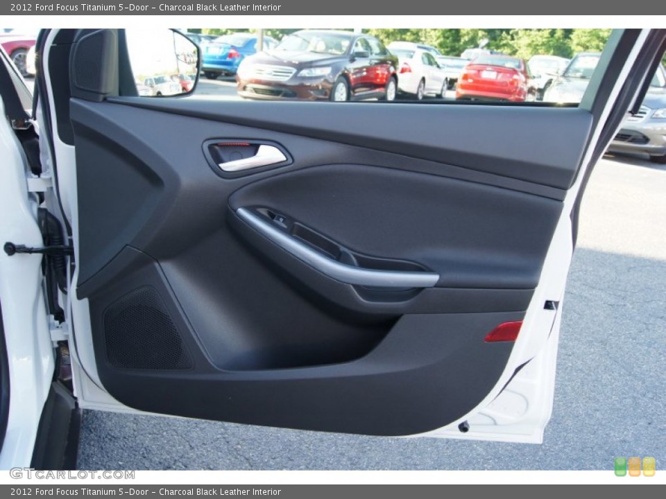 Charcoal Black Leather Interior Door Panel for the 2012 Ford Focus Titanium 5-Door #51225050