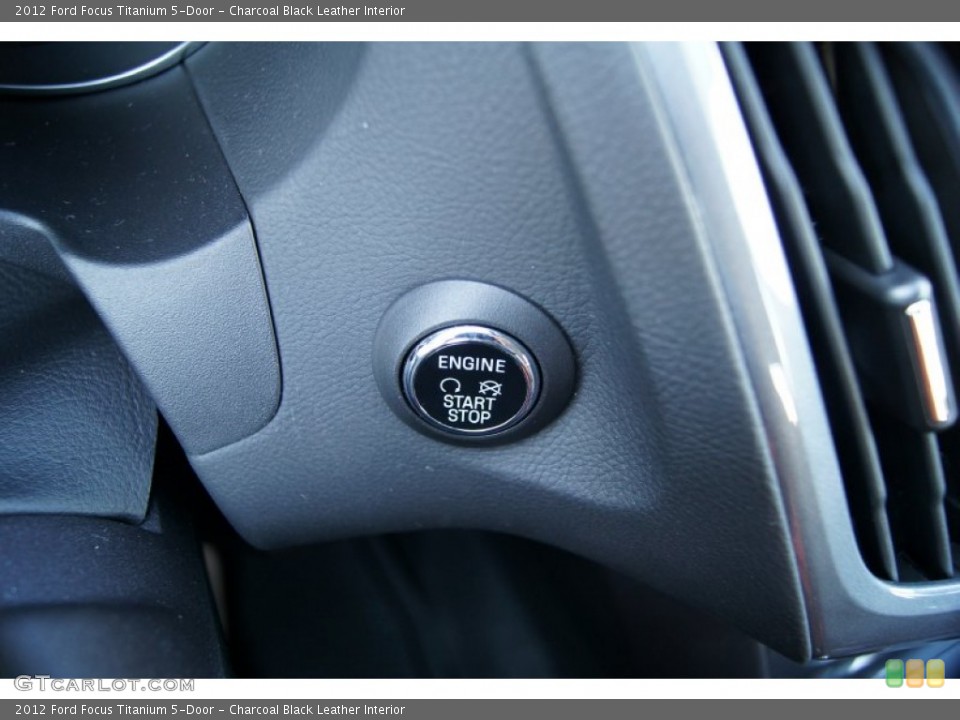Charcoal Black Leather Interior Controls for the 2012 Ford Focus Titanium 5-Door #51225215
