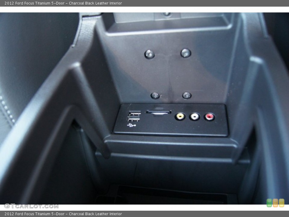 Charcoal Black Leather Interior Controls for the 2012 Ford Focus Titanium 5-Door #51225302