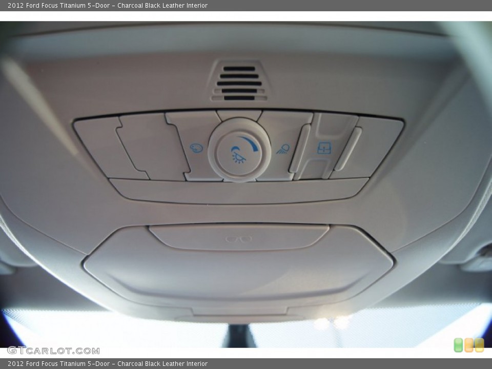 Charcoal Black Leather Interior Controls for the 2012 Ford Focus Titanium 5-Door #51225311