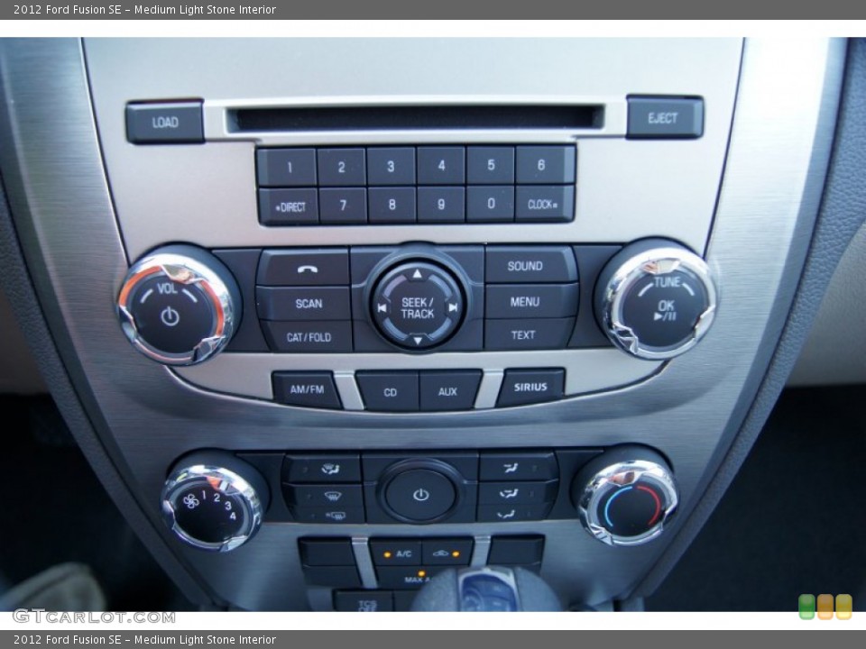 Medium Light Stone Interior Controls for the 2012 Ford Fusion SE #51225692
