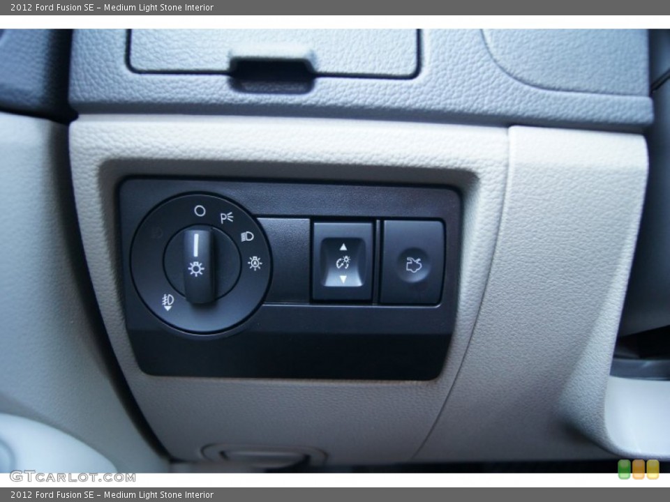 Medium Light Stone Interior Controls for the 2012 Ford Fusion SE #51225755