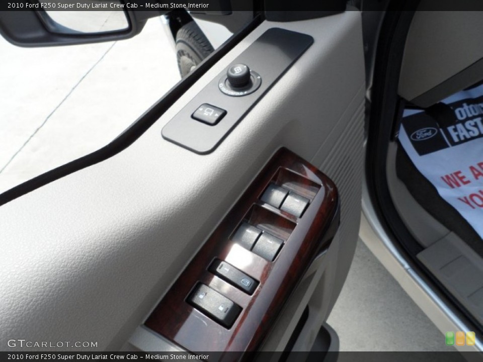 Medium Stone Interior Controls for the 2010 Ford F250 Super Duty Lariat Crew Cab #51227441