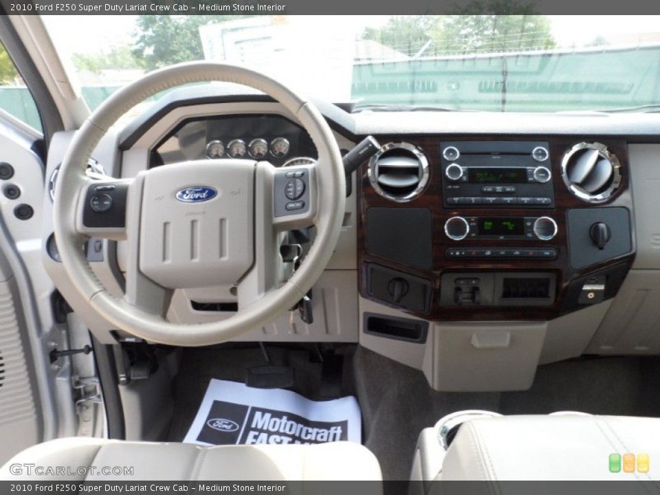Medium Stone Interior Dashboard for the 2010 Ford F250 Super Duty Lariat Crew Cab #51227477