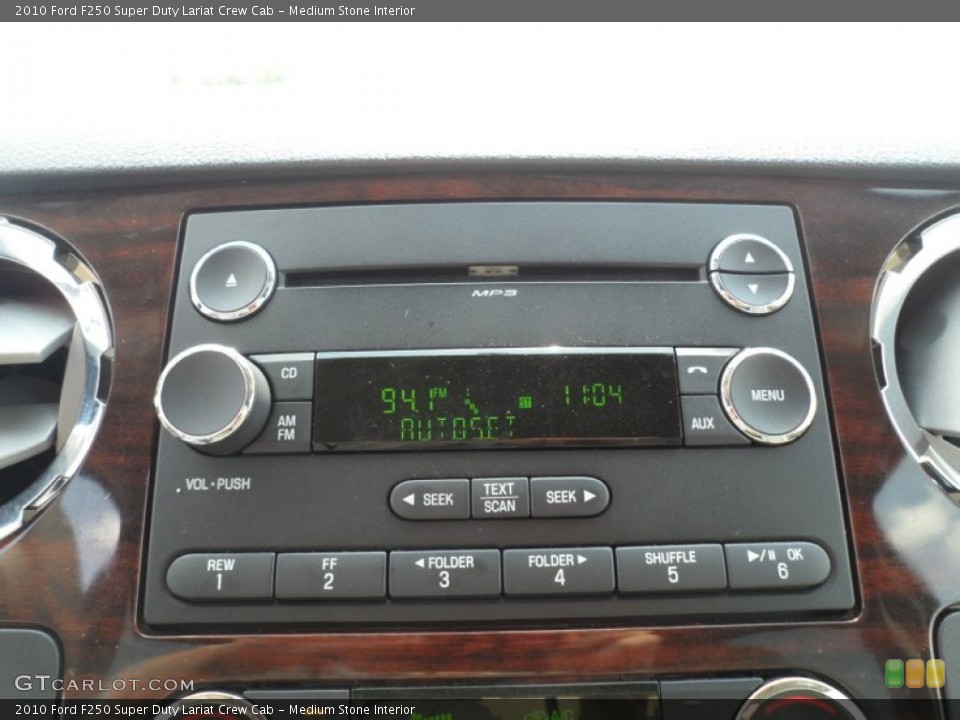 Medium Stone Interior Controls for the 2010 Ford F250 Super Duty Lariat Crew Cab #51227501