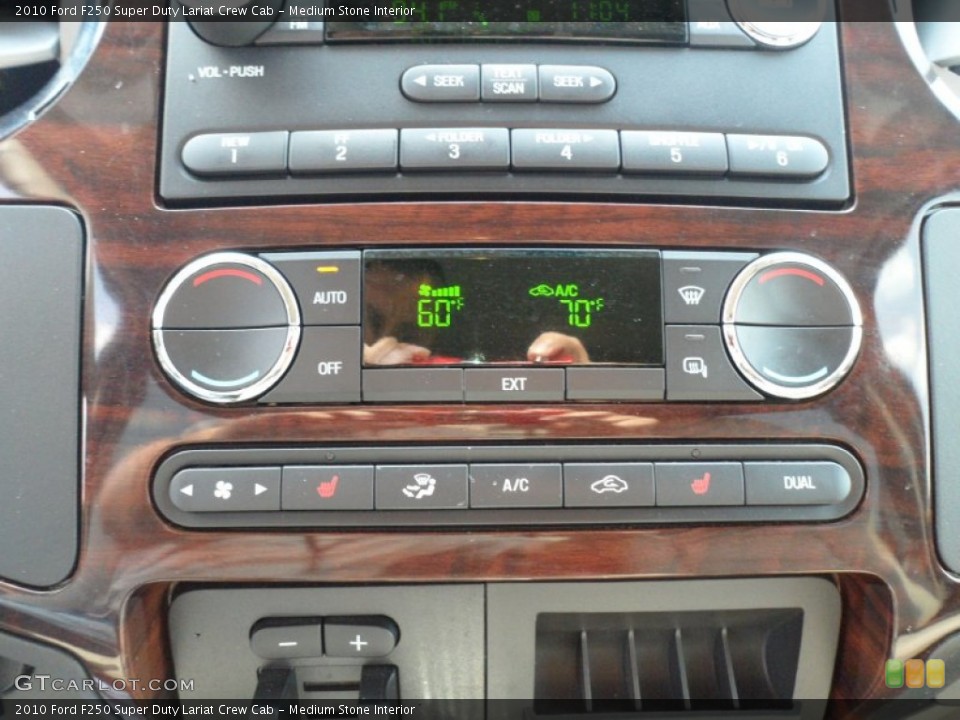 Medium Stone Interior Controls for the 2010 Ford F250 Super Duty Lariat Crew Cab #51227516
