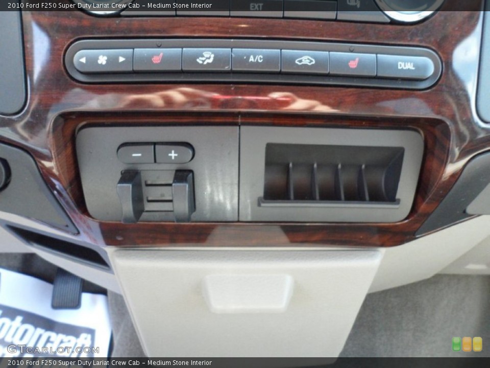 Medium Stone Interior Controls for the 2010 Ford F250 Super Duty Lariat Crew Cab #51227528